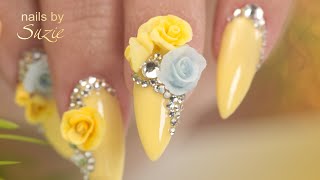 Spring Nails 3D Acrylic Flowers  Complete Nail Build Tutorial  Prep to Top Coat [upl. by Gulgee158]