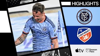 New York City FC vs FC Cincinnati  5Goal Battle in New York  Full Match Highlights [upl. by Celene]