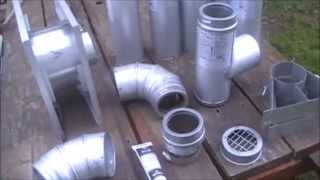 Step by Step install of pellet stove pipe exhaust kit [upl. by Elleined]