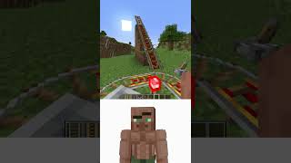 Villager Update vs Minecart Rocket shorts minecraft meme [upl. by Blondy592]