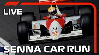 LIVE Sennas Iconic 1990 Championship Car Laps Interlagos amp Drivers Parade [upl. by Namlaz]