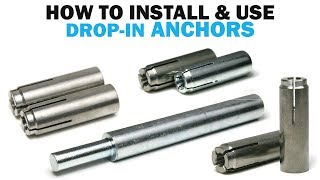 How to Install Drop In Concrete Masonry Anchors  Fasteners 101 [upl. by Borden]