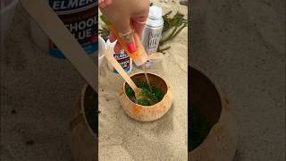 I Made SLIME at THE BEACH 😱🏖️🌊👙how to make slime [upl. by Acinaj]