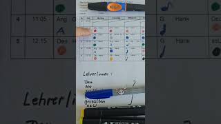 Stundenplan اختصارات برنامج طلاب الابتدائي lehrer maths ابتدائي الماني deutschland رياضيات [upl. by Malachy]