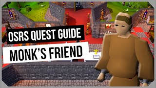 OSRS Monks Friend 2024 Quest Guide  Ironman Friendly  Old School RuneScape [upl. by Nylirrehs]