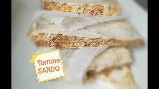 TORRONE SARDO fatto in casa [upl. by Yrmac97]