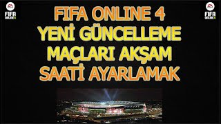 FIFA ONLINE 4  BÜTÜN MAÇLARI GECE MODU AYARLAMAK YENİ GÜNCELLEME [upl. by Nnylassej]