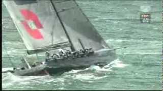 Rolex Fastnet Race 2013  the last start the massive 100ft monohulls in IRC Z and CK [upl. by Atsok]