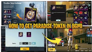 HOW TO GET PARADISE TOKEN IN BGMI  PARADISE TOKEN EXCHANGE EVENT  BGMI 31 UPDATE EVENT [upl. by Glynda]