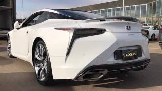 Lexus LC 500 Exhaust Sound Revving and Start up [upl. by Ralyat]