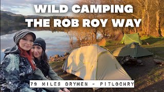 WILD CAMPING THE ROB ROY WAY  Rob Roy Way hike  Wild Camp UK [upl. by Eniamret241]