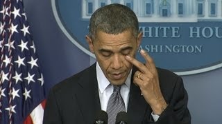 Connecticut School Shooting at Sandy Hook Elementary Obamas Emotional Address Hearts Are Broken [upl. by Ssecnirp216]