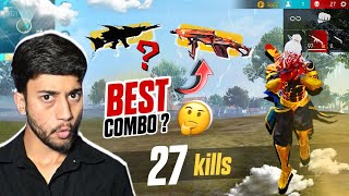 BEST COMBO IN SOLO VS SQUAD🔥 27 KILLS  FREE FIRE MAX [upl. by Etnoed624]