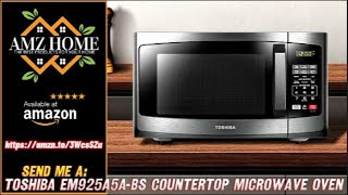 Overview TOSHIBA EM925A5ABS Countertop Microwave Oven 09 Cu Ft With 106 Inch 900 w Amazon [upl. by Elyse]