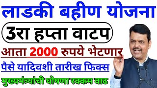 लाडकी बहिण योजना  पैसे यादिवशी तारीख फिक्स  ladki bahini yojana online apply  ladki bahini yojana [upl. by Rapsac]