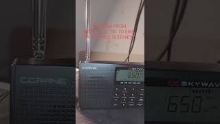 DXING ON MW WITH CCRANE SKYWAVE RADIO SHORTWAVERADIO VIRALVIDEO [upl. by Cire]