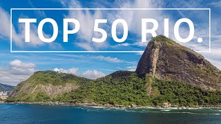 TOP 50 RIO DE JANEIRO  Guia com  50 ATRAÇÕES para você escolher O QUE FAZER na Cidade Maravilhosa [upl. by Arema]