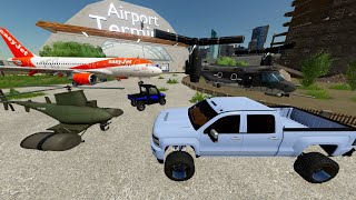 Buying Abandoned Airport Full of Huge Airplanes and Jets  Farming Simulator 22 [upl. by Darci]