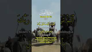 Surah Al Fil Ayat 1  Al Quran Dan Terjemahan [upl. by Geiss]