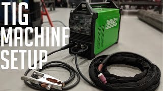 How to Setup a TIG Welder Everlast 210EXT [upl. by Elaina918]