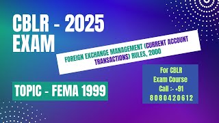 Lecture 12 I FOREIGN EXCHANGE MANAGEMENT CURRENT ACCOUNT TRANSACTIONS RULES 2000 I Section 5 [upl. by Iaverne]