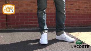 Lacoste Europa Lace  WhiteGrey AW10  wwwwalktallcouk  Large Mens Footwear and Clothing [upl. by Nyladnor400]