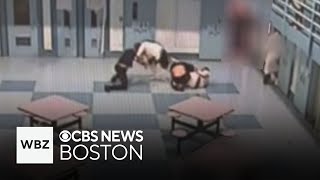 Video shows correction officers stabbed in Massachusetts prison [upl. by Crofton]