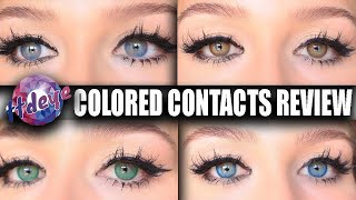 TTDEYE COLORED CONTACTS  Review amp Try On For Blue Eyes [upl. by Addiel]