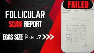 My Follicular Study Failed Report follicularstudy fertilitymonitoring failedreport eggsize [upl. by Saixela]