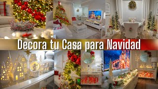 DECORA tu SALA y COMEDOR para NAVIDAD 2024  Christmas Decor ideas  Decoración Navideña [upl. by Ahsatniuq636]