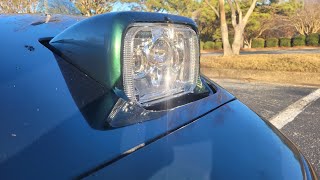 C4 Corvette Headlight bulb replacement LED upgrade [upl. by Johnstone]