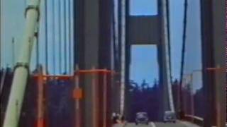 Colour footage of the Tacoma Narrows bridge [upl. by Hillel104]