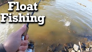 Float fishing artificial baits for winter bluegill and crappie  Surprise Skipjack [upl. by Uolyram]