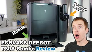 ECOVACS DEEBOT T30S Combo Review  BIG Base Station for BIG Clean [upl. by Ellasal]