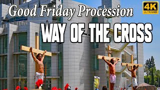 Good Friday Procession  Reenactment of Stations of the Cross  Christ Cathedral California 4K [upl. by Bueschel]