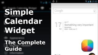 Simple Calendar Widget  The Complete Guide [upl. by Diane]