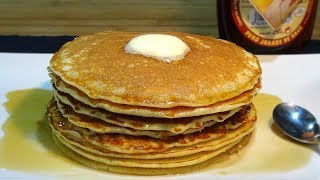 Receta Tortitas americanas Pancakes o Hot Cake  Recetas de cocina paso a paso tutorial [upl. by Asenad]