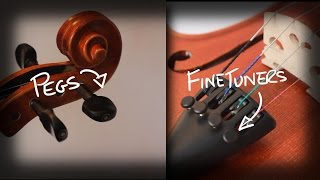 Violin Tuning Tips  Pegs and Fine Tuners [upl. by Litta368]