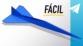 Cómo hacer un AVIÓN DE PAPEL JET FÁCIL que vuela REALMENTE RÁPIDO — Tutorial del Concorde [upl. by Chuu709]