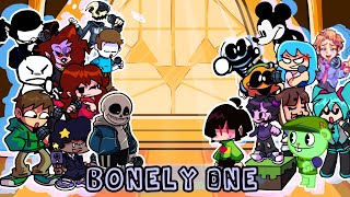 Bonely One But Everyone Sings It 🦴  FNF Skeleton Bros Bonely One  FLP torneo de fnf [upl. by Remo6]