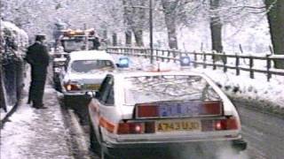 Vehicle Recovery in the snows winter of 1986 in Surrey [upl. by Lilly513]