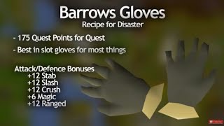 how to get rune dragon and barrows gloves easy guide video osrs [upl. by Brenna]