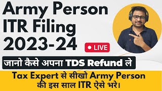 Army Person ITR Filing Online 202324  ITR 1 Filing Online 202324 Army Person  ITR For Defence [upl. by Kaya]