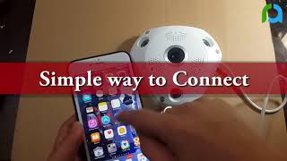 Wireless Fisheye IP 3D VR 360 Degree Panoramic 960p WiFi CCTV Camera13 MP [upl. by Auston]