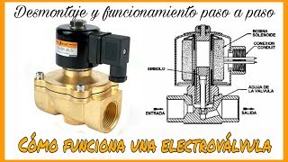 CÓMO FUNCIONA UNA ELECTROVÁLVULA O VÁLVULA DE SOLENOIDE Electroválvula Cómofunciona [upl. by Nabroc249]