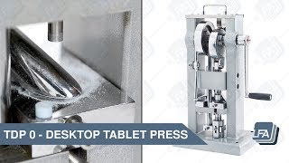 TDP 0 Desktop Tablet Press  LFA Tablet Presses [upl. by Aivirt]