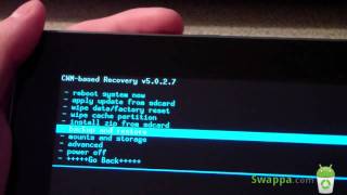 How to Install the CyanogenMod 9 ICS Preview Rom on the Samsung Galaxy Tab 101 [upl. by Gurango623]