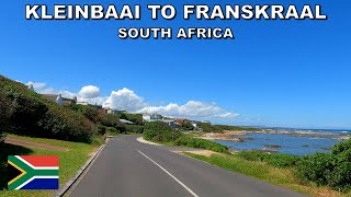 DRIVING from KLEINBAAI to FRANSKRAAL in SOUTH AFRICA 4K 60fps [upl. by Idolah]