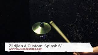 Zildjian A Custom Splash 6quot  Cymbale Occasion MusicBackShop [upl. by Anema]