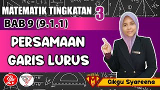 91  GARIS LURUS  BAHAGIAN 1  MATEMATIK TINGKATAN 3 AKADEMIYOUTUBER [upl. by Giovanna]